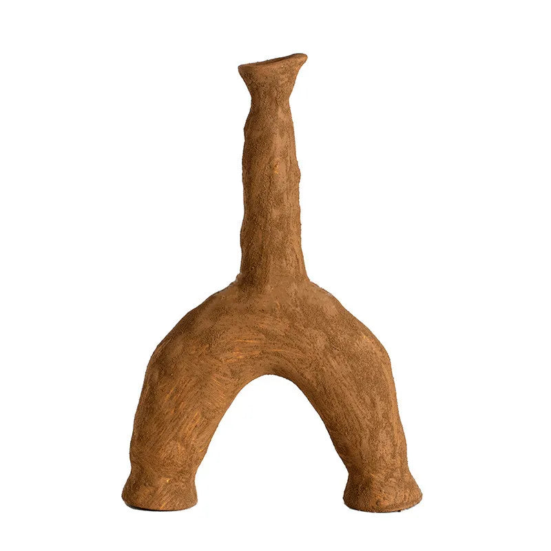 SUENTA Fayla Keramikvase mit einzigartiger Form – 3 Farben Ton