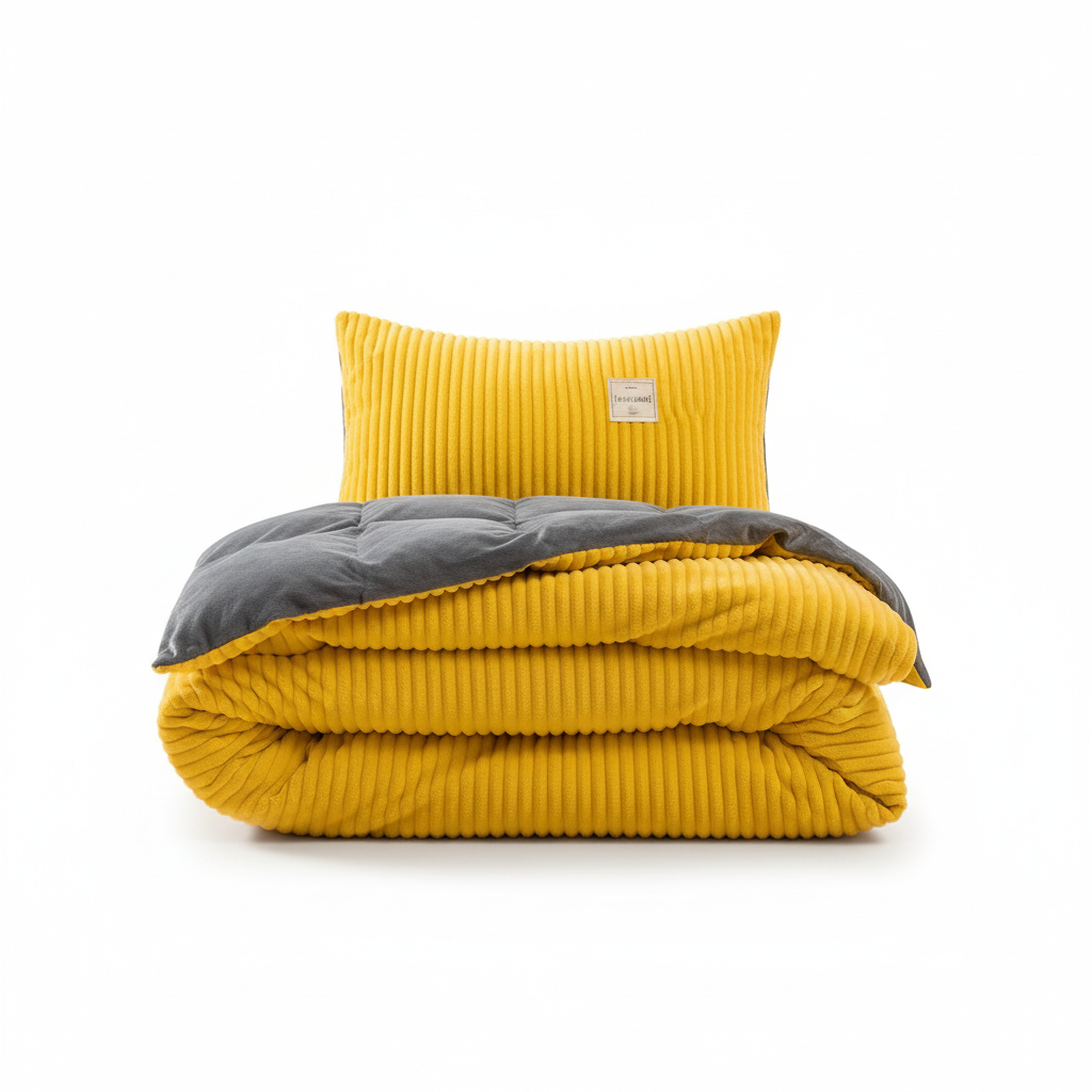 SUENTA Flauschiger Bettbezug 160x210 aus Fleece und Mikrofaser für ganzjährigen Komfort