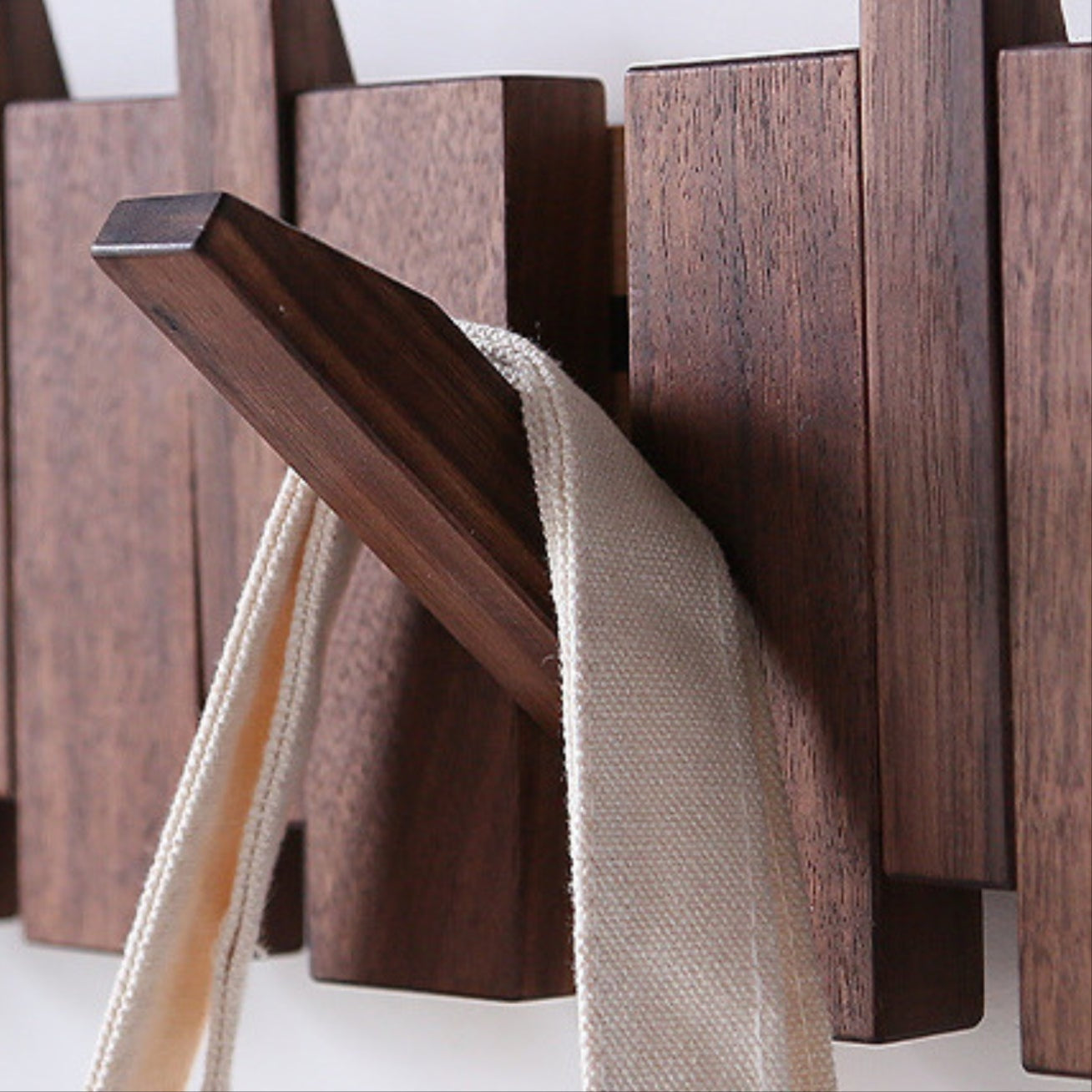 SUENTA Garderobe Holz Klavierdesign Mit 4 oder 6 Haken