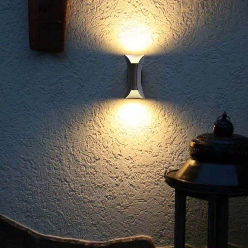 SUENTA Gebogene LED Wandleuchte Für Außenbereich Garten Flur