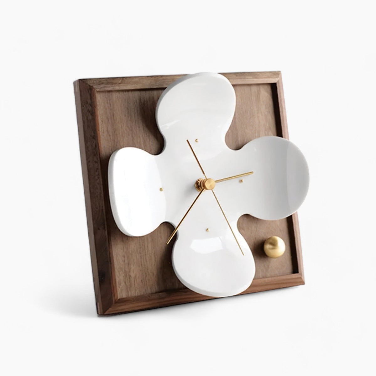 SUENTA Geräuschlose Holz Wanduhr Modern – Elegantes Design für jeden Raum Default