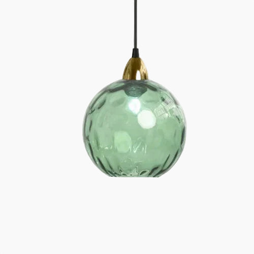 SUENTA Glaskugel Pendelleuchte Elegante Hängelampe Für Wohnzimmer Hellgrün