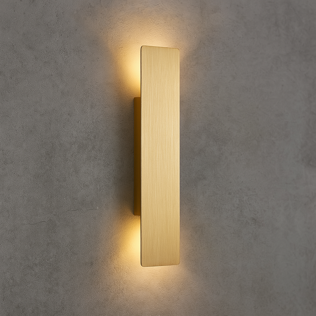SUENTA Goldene LED Außenleuchten Wetterfest Outdoor Stil Langlebig 18W
