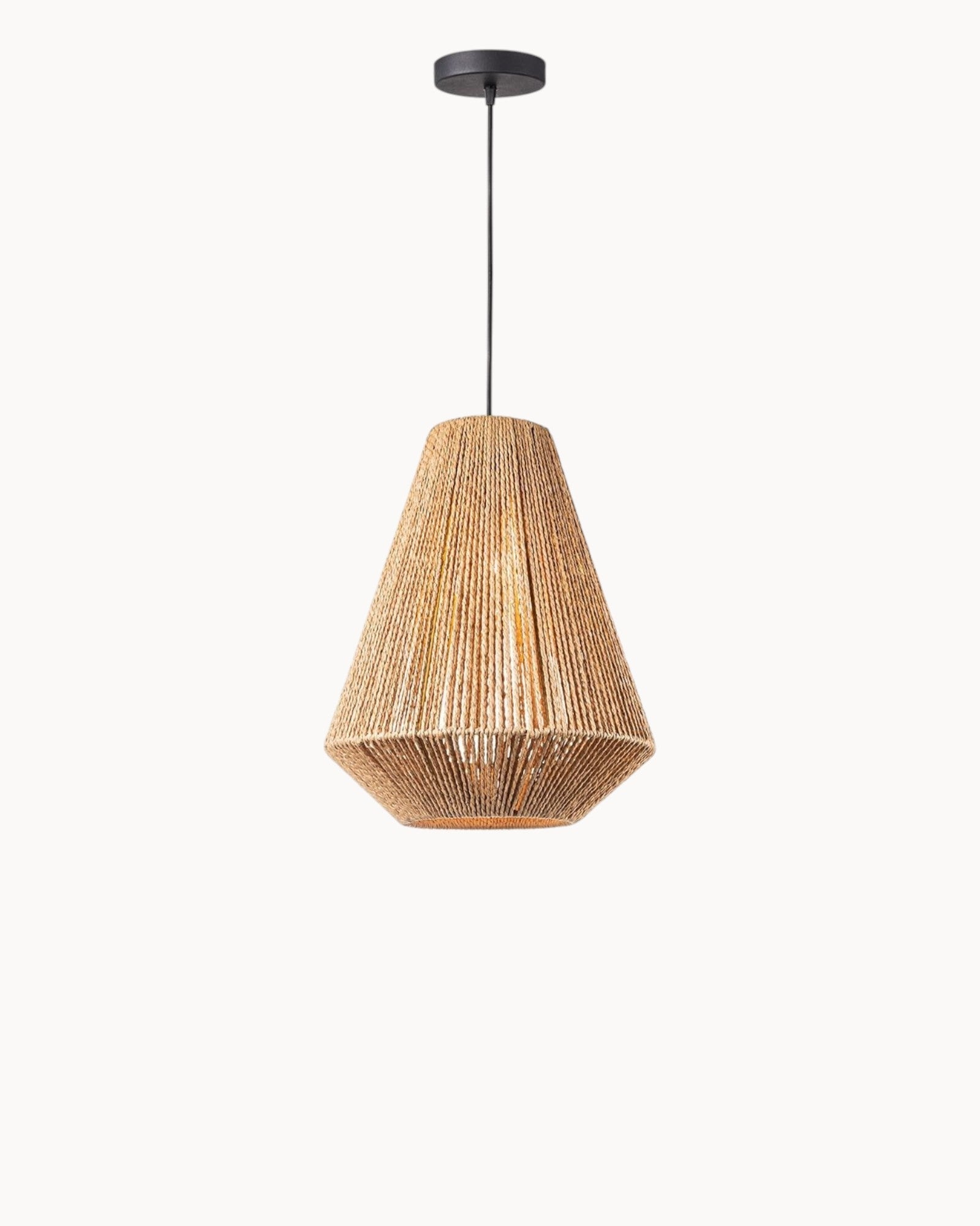 SUENTA Hängelampe Vela aus Holz mit Höhenverstellung – Pendelleuchte für Esstisch