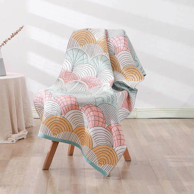SUENTA Jacquard Baumwoll Strandtuch Für Weiches, Erfrischendes Gefühl Muschel #2 70*140cm