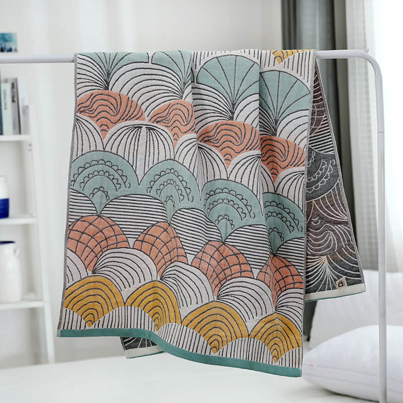 SUENTA Jacquard Baumwoll Strandtuch Für Weiches, Erfrischendes Gefühl