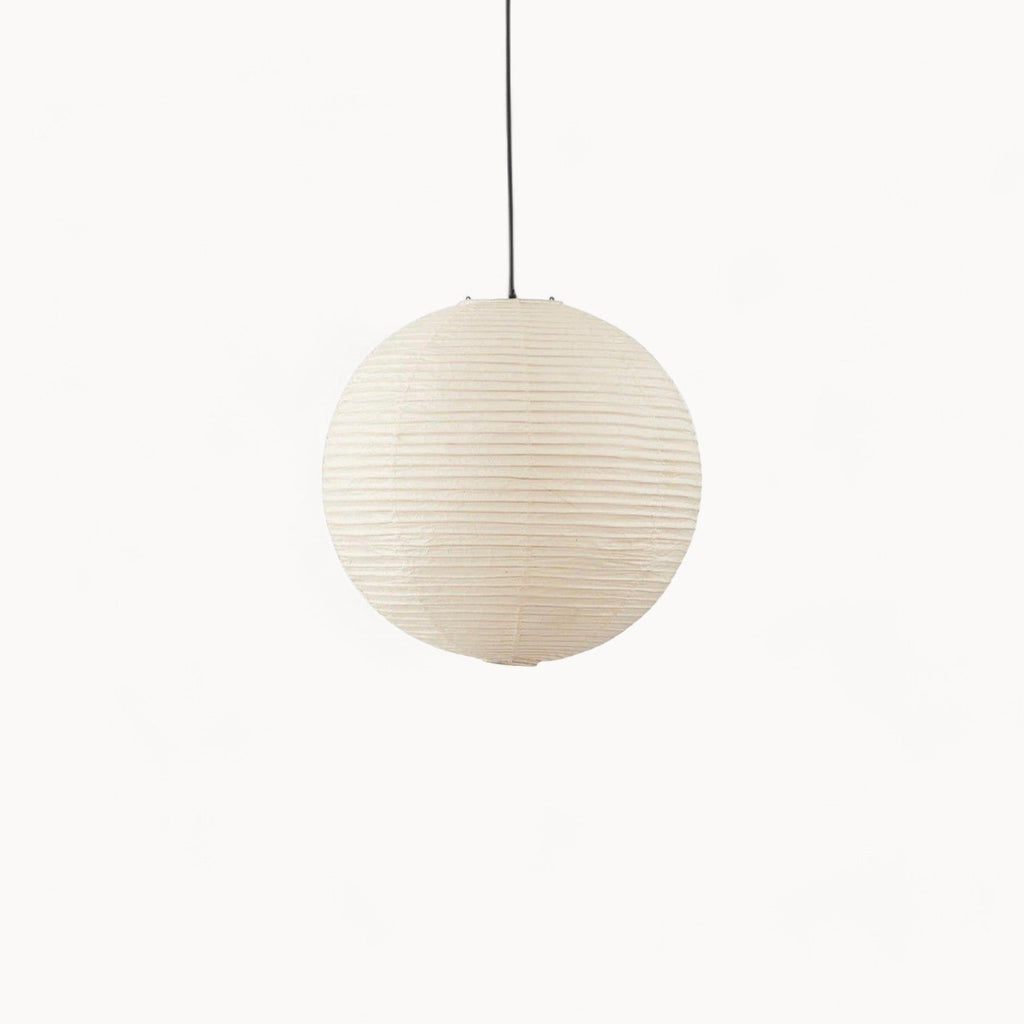 SUENTA Japanische Pendelleuchte aus Reispapier 30 cm – Warmes Licht für Esszimmer T 50 x 50 cm