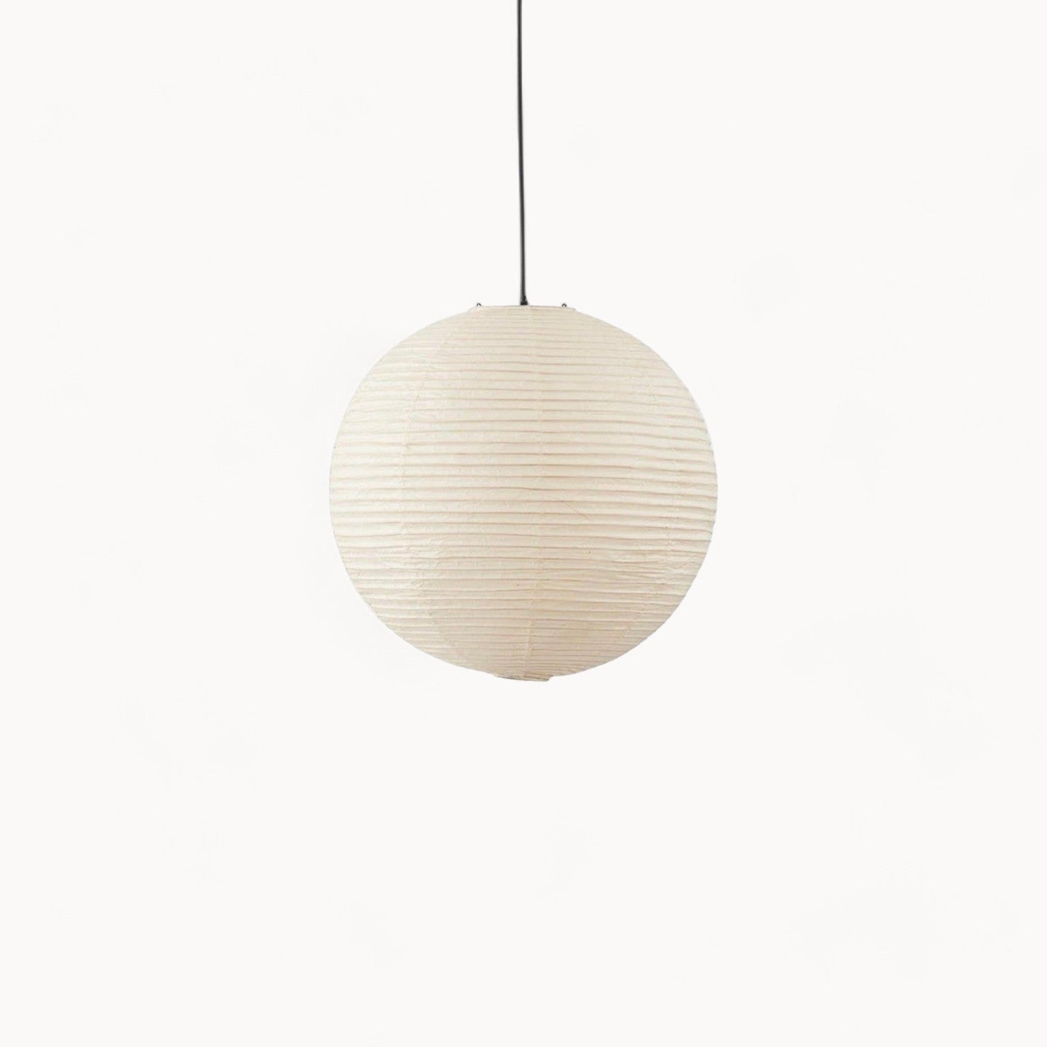 SUENTA Japanische Pendelleuchte aus Reispapier 30 cm – Warmes Licht für Esszimmer T 50 x 50 cm