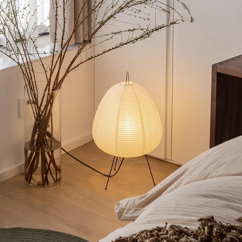 SUENTA Japanische Reispapierlampe LED Tischlampe Für Wohnzimmer