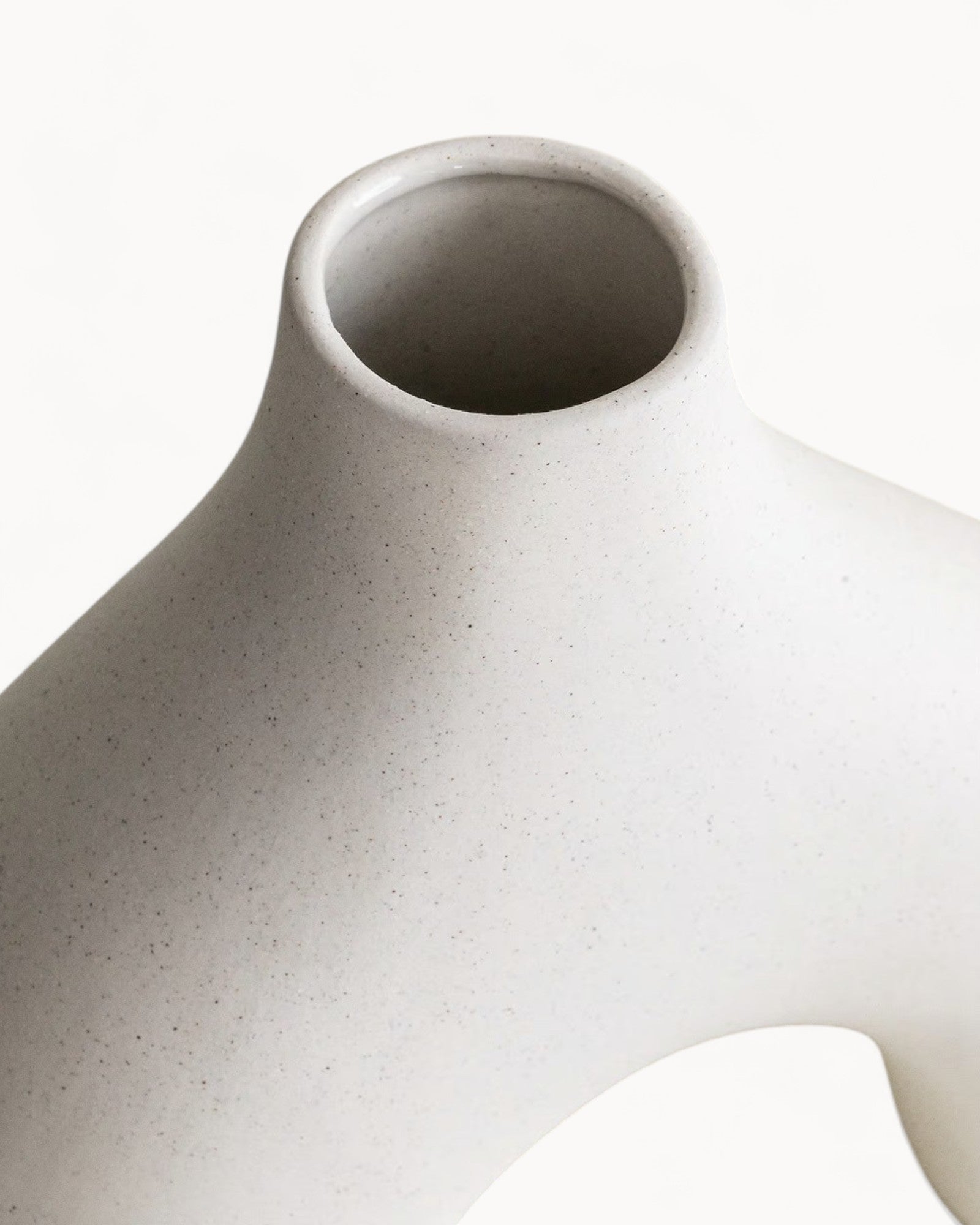 SUENTA Keramik Blumenvase Curva 24 cm – Elegante Deko für Zuhause