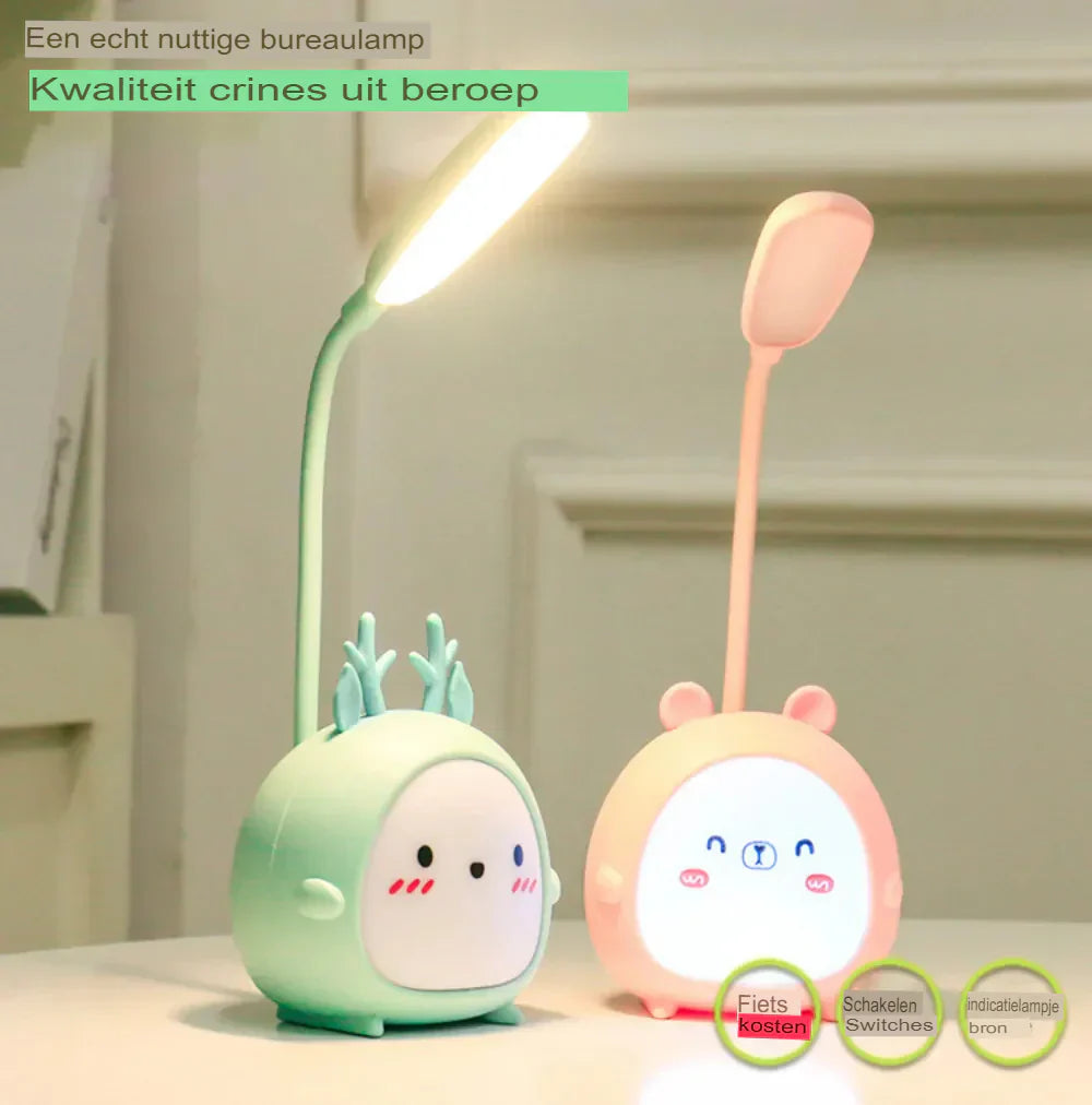 SUENTA Kinderleselampe Mit Augenschutz USB Nachtlicht Cartoon