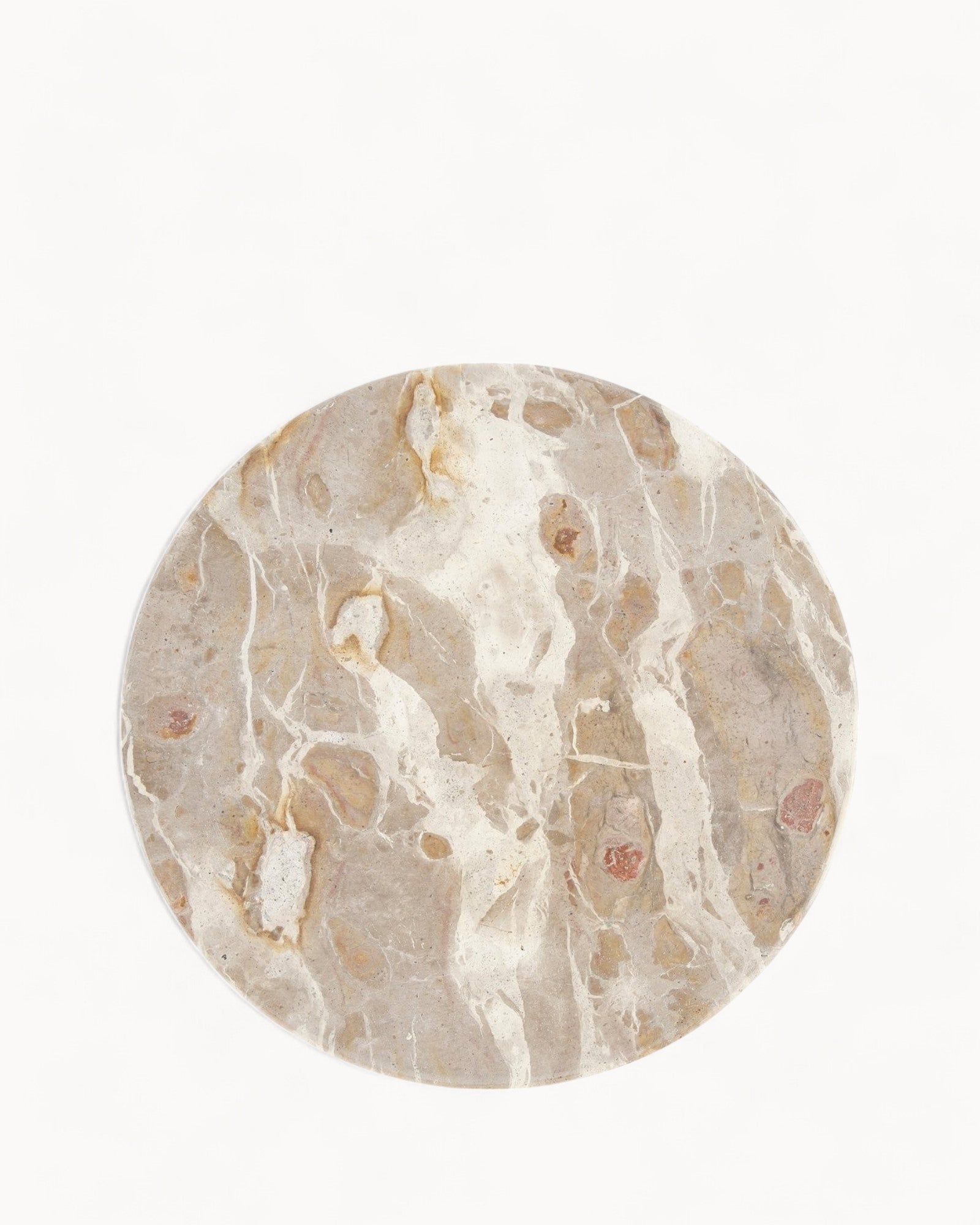 SUENTA Kuchenständer Beige Marmor 25 cm Durchmesser