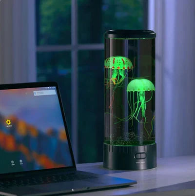 SUENTA LED Quallen Lavalampe Ambient Ozean Lichtdekoration Nacht