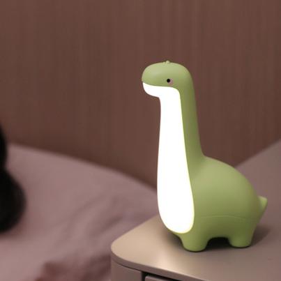 SUENTA Langhals Dinosaurier LED Nachtlicht Für Kinder Mädchen Grün