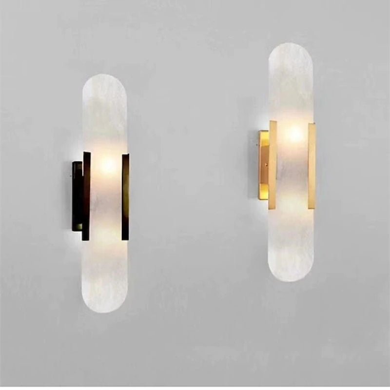 SUENTA Led Wandleuchte Schwarz Gold Modernes Licht Akzent Raumdeko