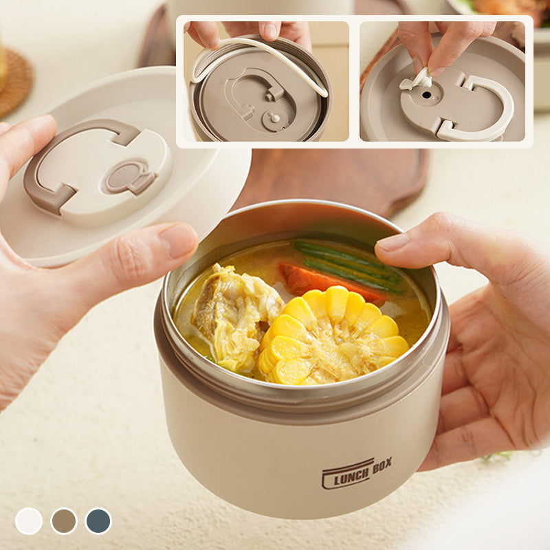 SUENTA Mehrschichtige Isolierte Lunchbox Mit Tragetasche Warmhalte