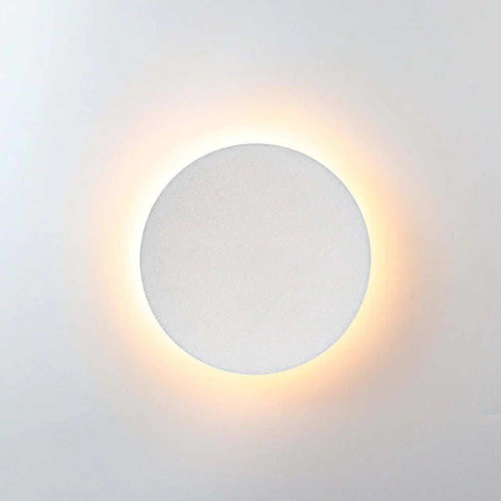SUENTA Minimalistische Außenwandleuchte Rund Und Quadratisch LED Weiß