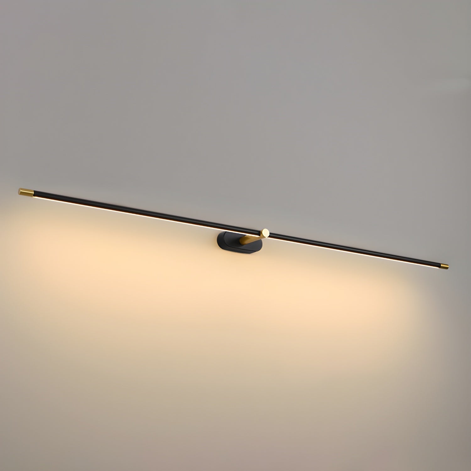 SUENTA Minimalistische Lineare Wandleuchte Mit Akku USB Lade Schwarz USB-Ladestecker