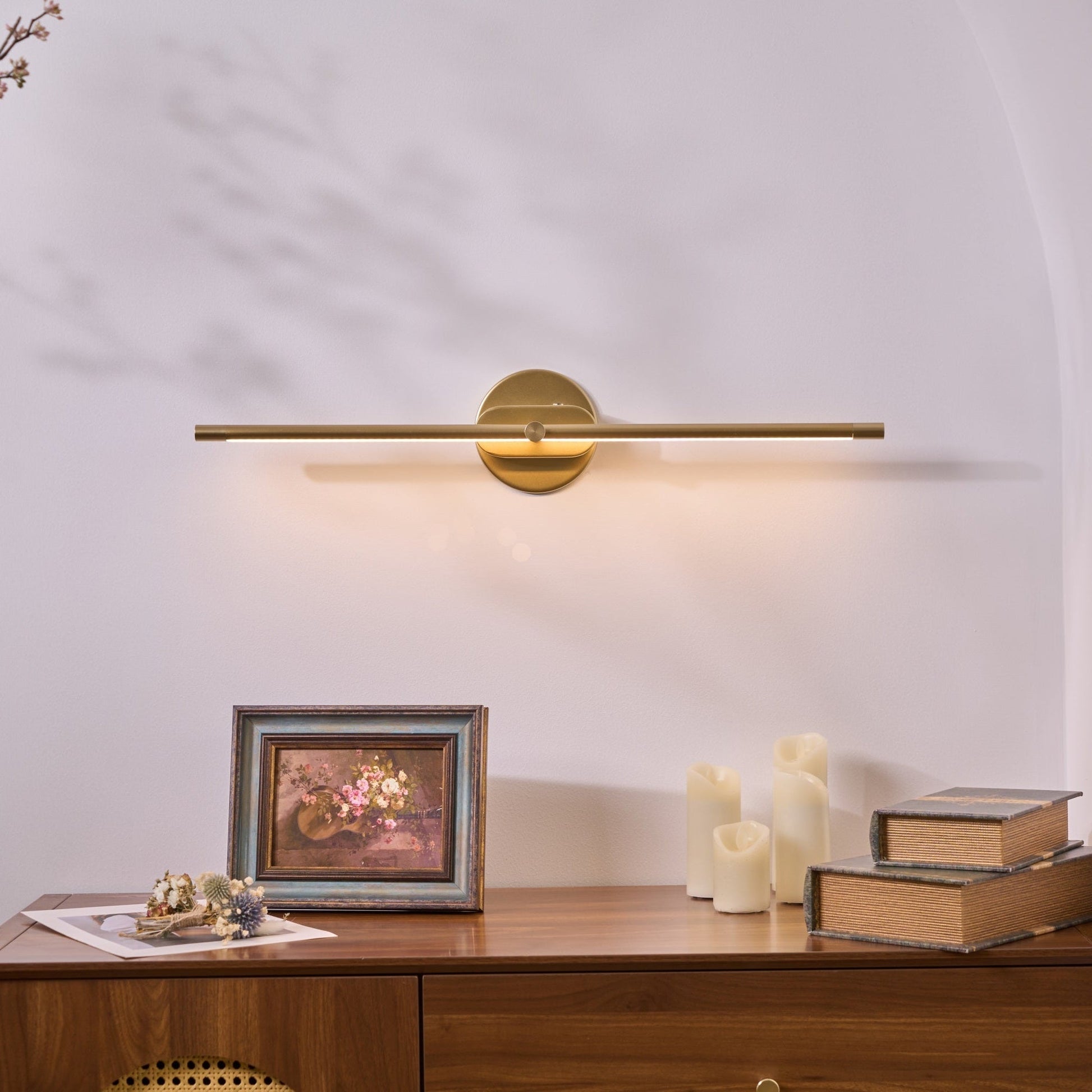 SUENTA Minimalistische Lineare Wandleuchte Mit Akku USB Lade
