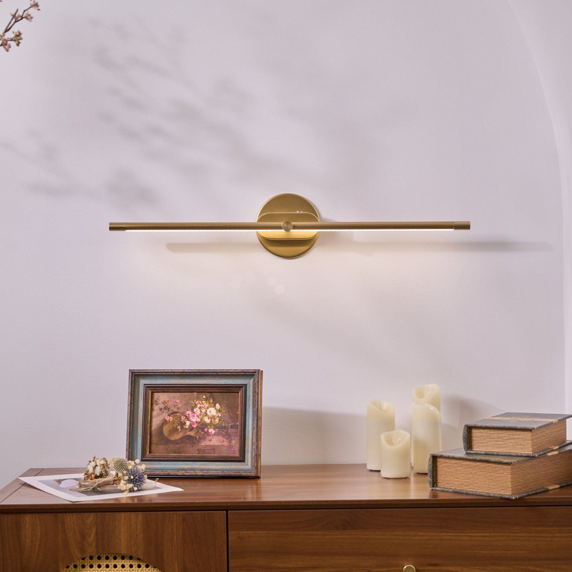 SUENTA Minimalistische Lineare Wandleuchte Mit Akku USB Lade