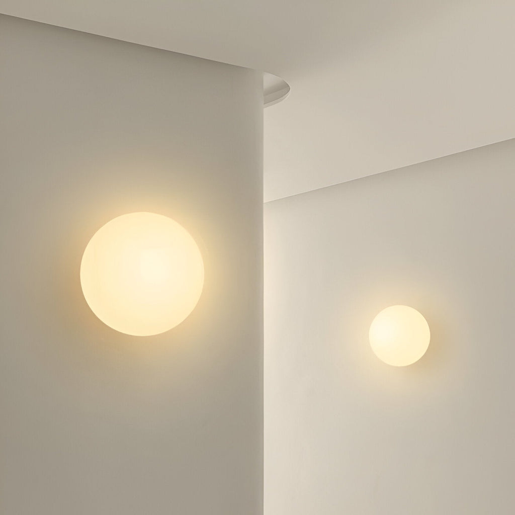 SUENTA Minimalistische Wandlampe aus Glas mit LED – Verschiedene Größen
