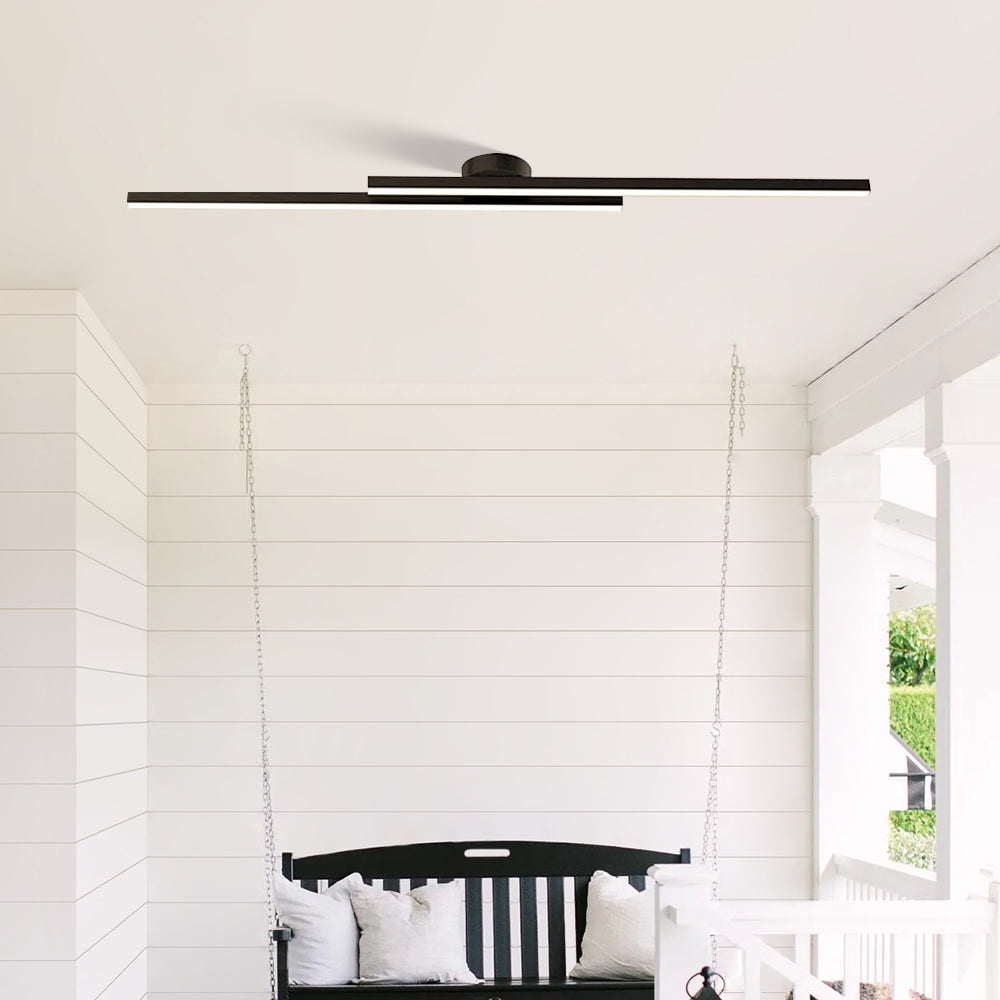 SUENTA Moderne Aluminium Halbbündige Langstreifen LED Deckenleuchte