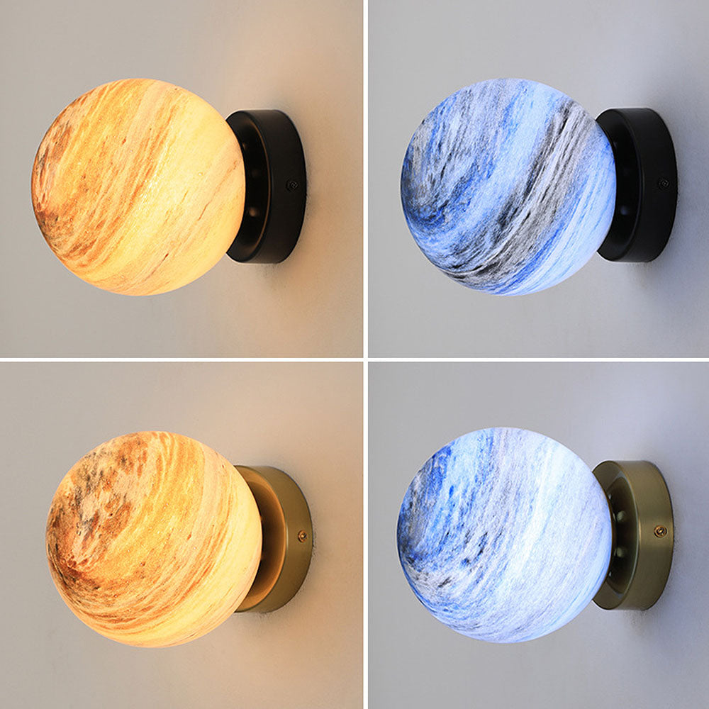 SUENTA Moderne Deckenlampe Schlafzimmer aus Glas – Elegantes Design, E27