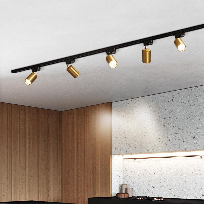 SUENTA Moderne Deckenleuchte Schwarz Metall Mit 3 4 5 LEDs Gold
