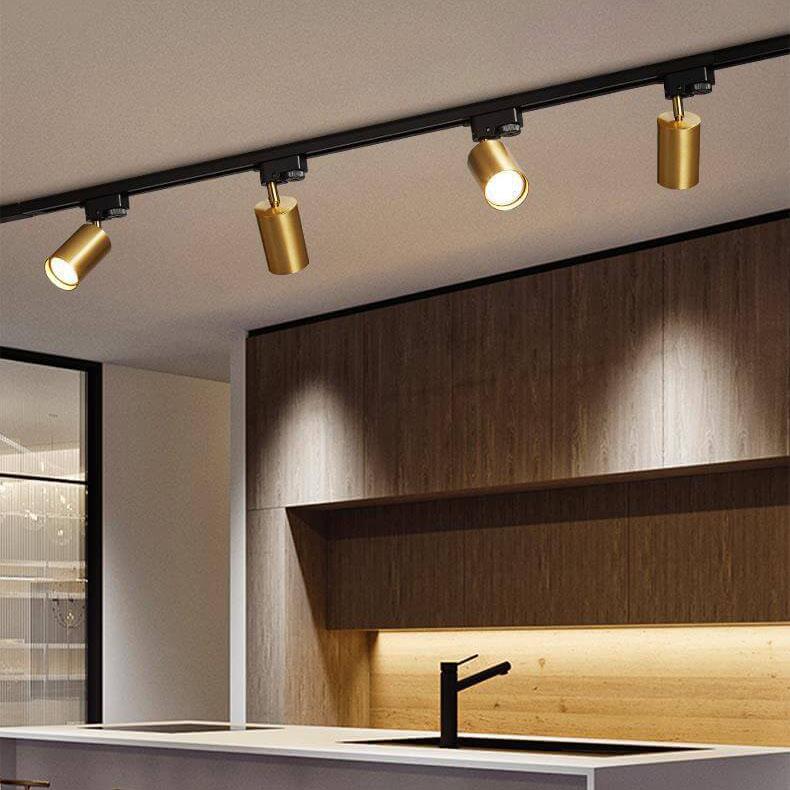 SUENTA Moderne Deckenleuchte Schwarz Metall Mit 3 4 5 LEDs Gold