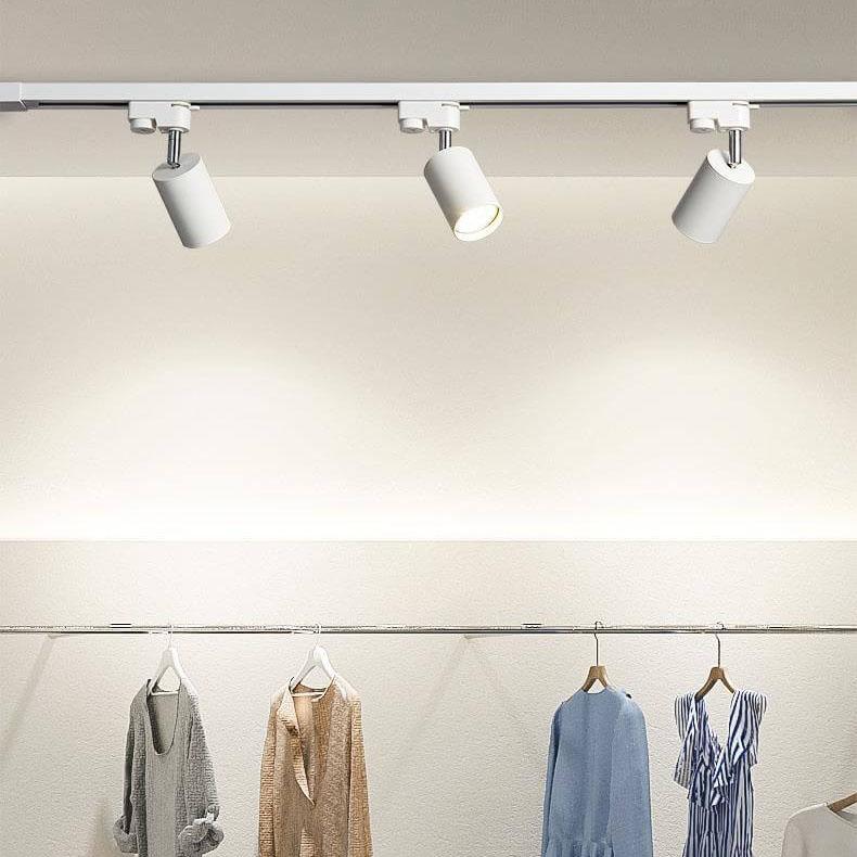 SUENTA Moderne Deckenleuchte Schwarz Metall Mit 3 4 5 LEDs 3 Lichter + 99cm Schiene Weiß