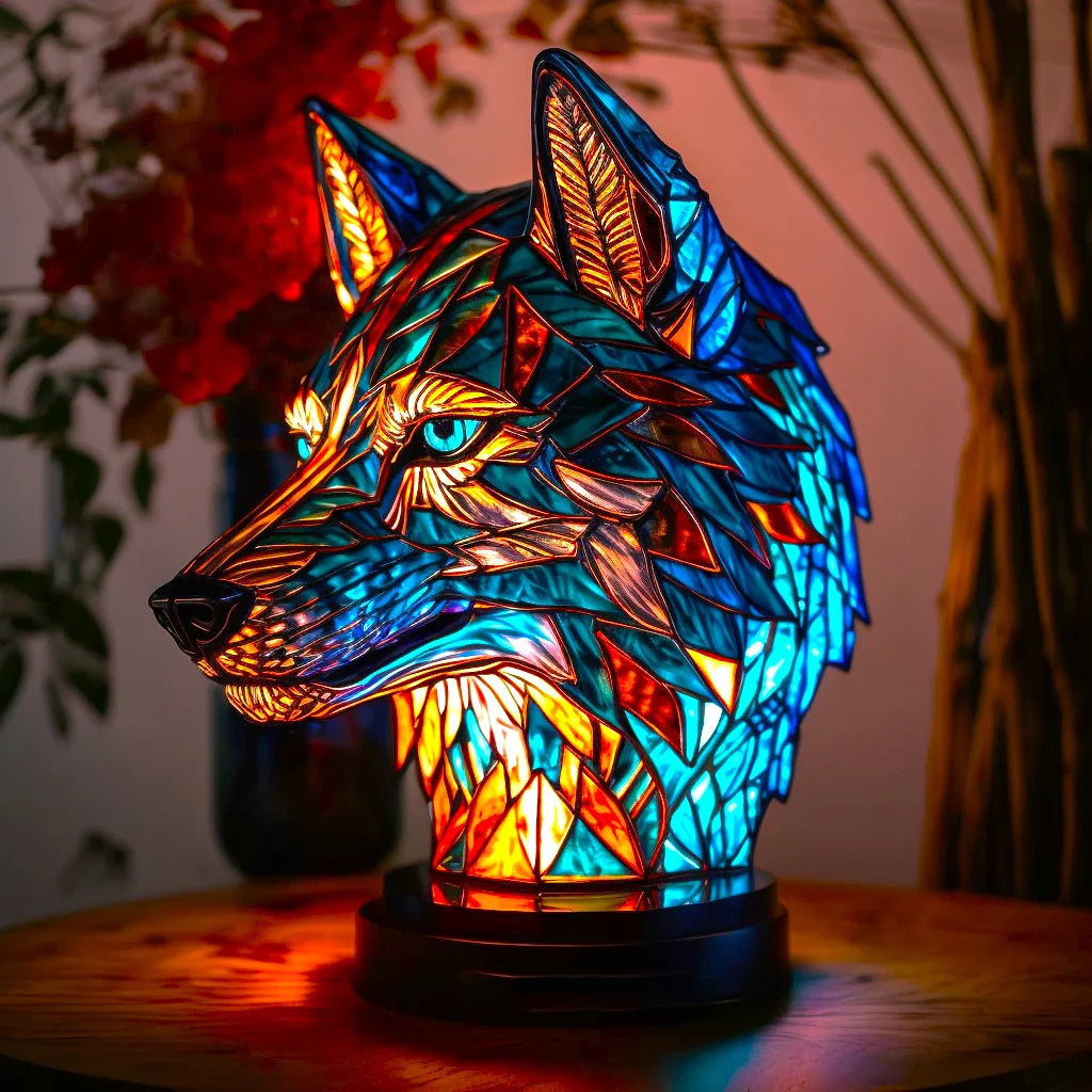 SUENTA Moderne Designer Kunstlampe Für Wohnzimmer Und Büro Wolf 15CM
