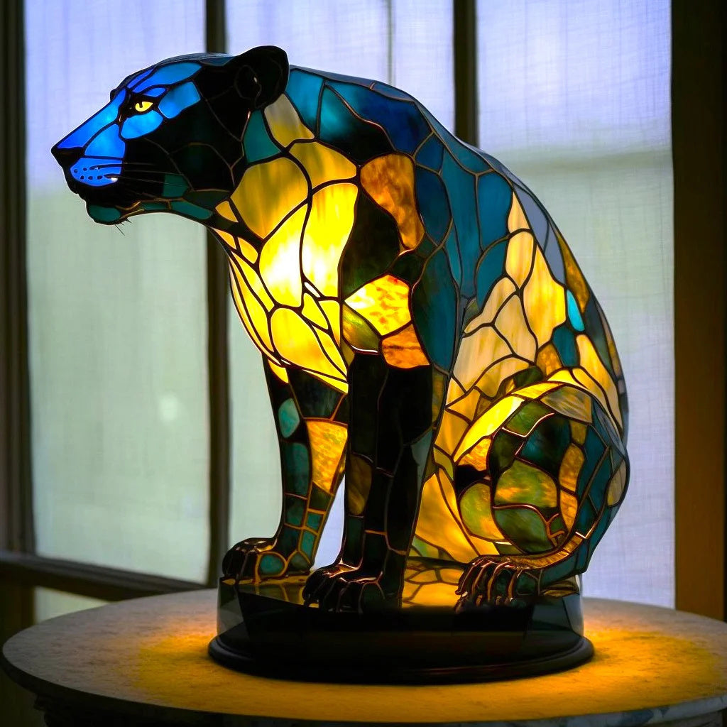 SUENTA Moderne Designer Kunstlampe Für Wohnzimmer Und Büro Leopard 15CM