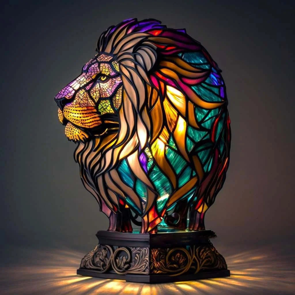 SUENTA Moderne Designer Kunstlampe Für Wohnzimmer Und Büro Löwe 15CM