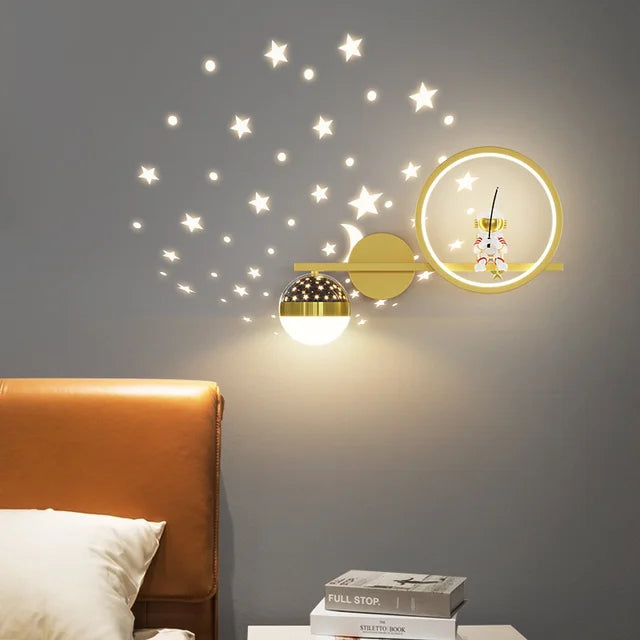 SUENTA Moderne Kinderlampe mit Sanfter LED-Beleuchtung – Ideal für Kinderzimmer Drei Farben