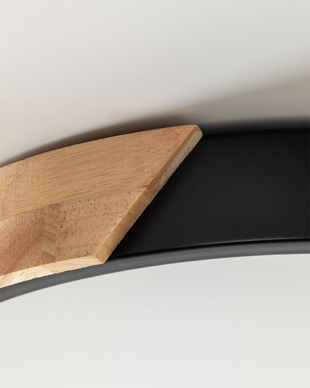SUENTA Moderne LED Deckenleuchte aus Holz und Eisen – Einstellbare Lichtfarbe Ø 23-40 cm