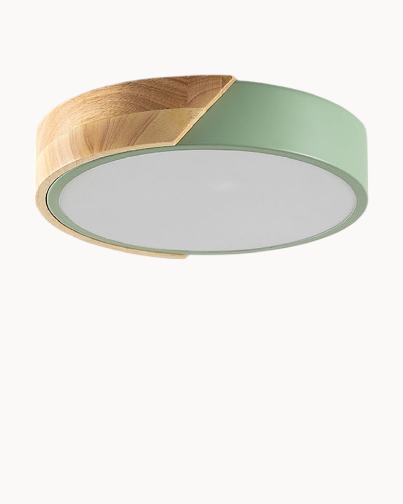 SUENTA Moderne LED Deckenleuchte aus Holz und Eisen – Einstellbare Lichtfarbe Ø 23-40 cm