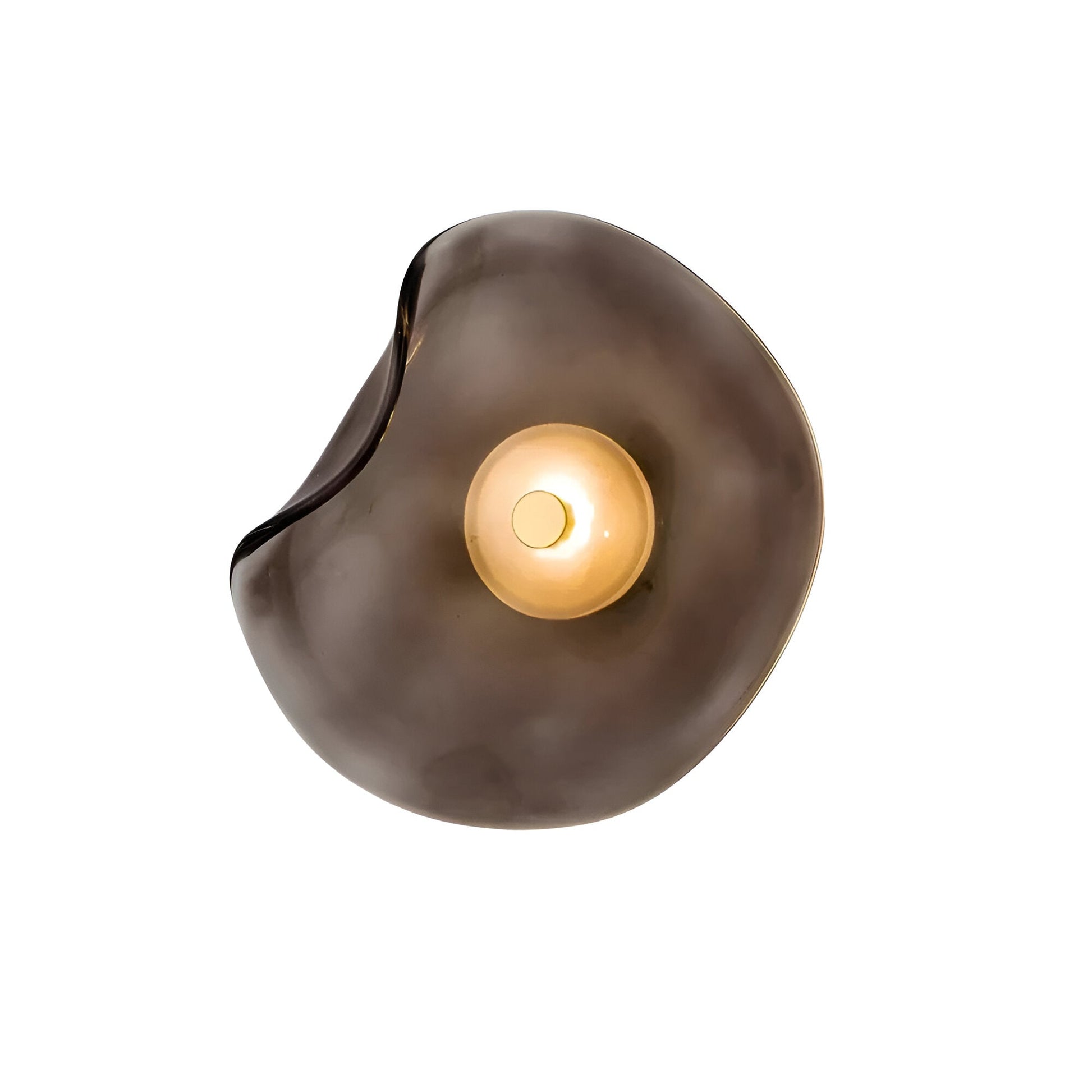 SUENTA Moderne LED Wandlampe aus Glas mit Minimalistischem Design Schwarz