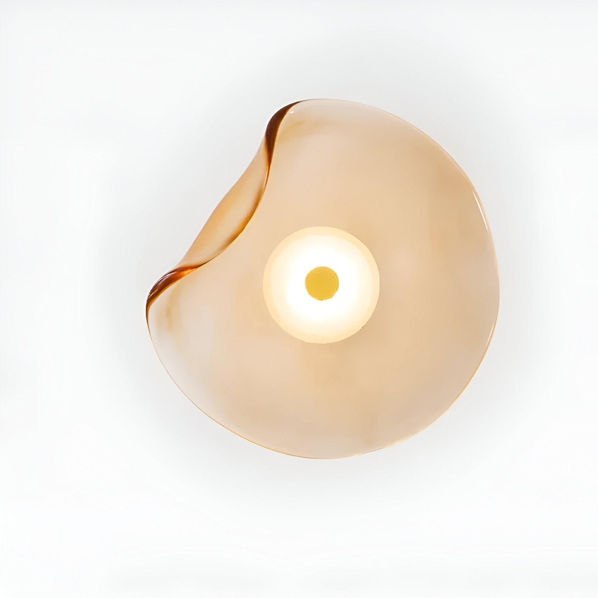 SUENTA Moderne LED Wandlampe aus Glas mit Minimalistischem Design Silber