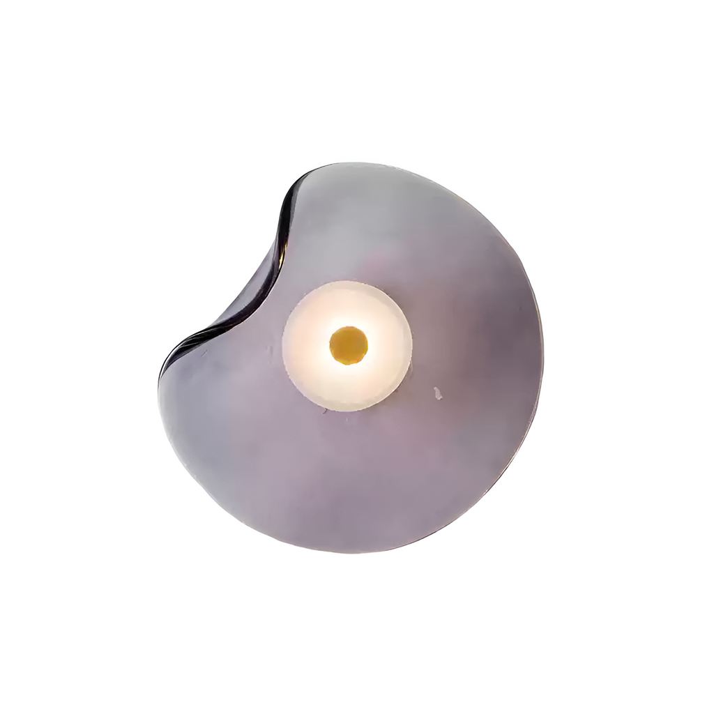 SUENTA Moderne LED Wandlampe aus Glas mit Minimalistischem Design Helllila