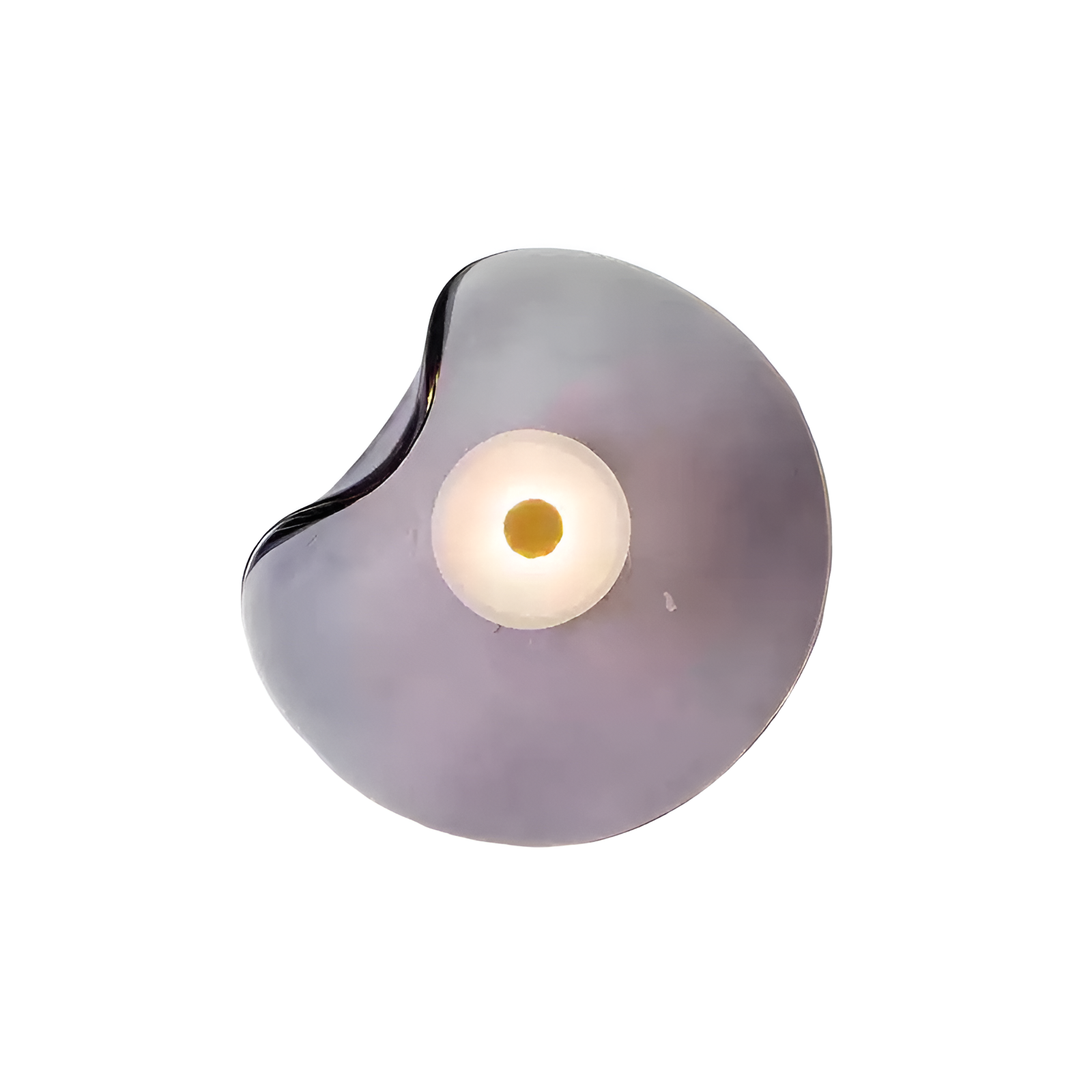 SUENTA Moderne LED Wandlampe aus Glas mit Minimalistischem Design Helllila
