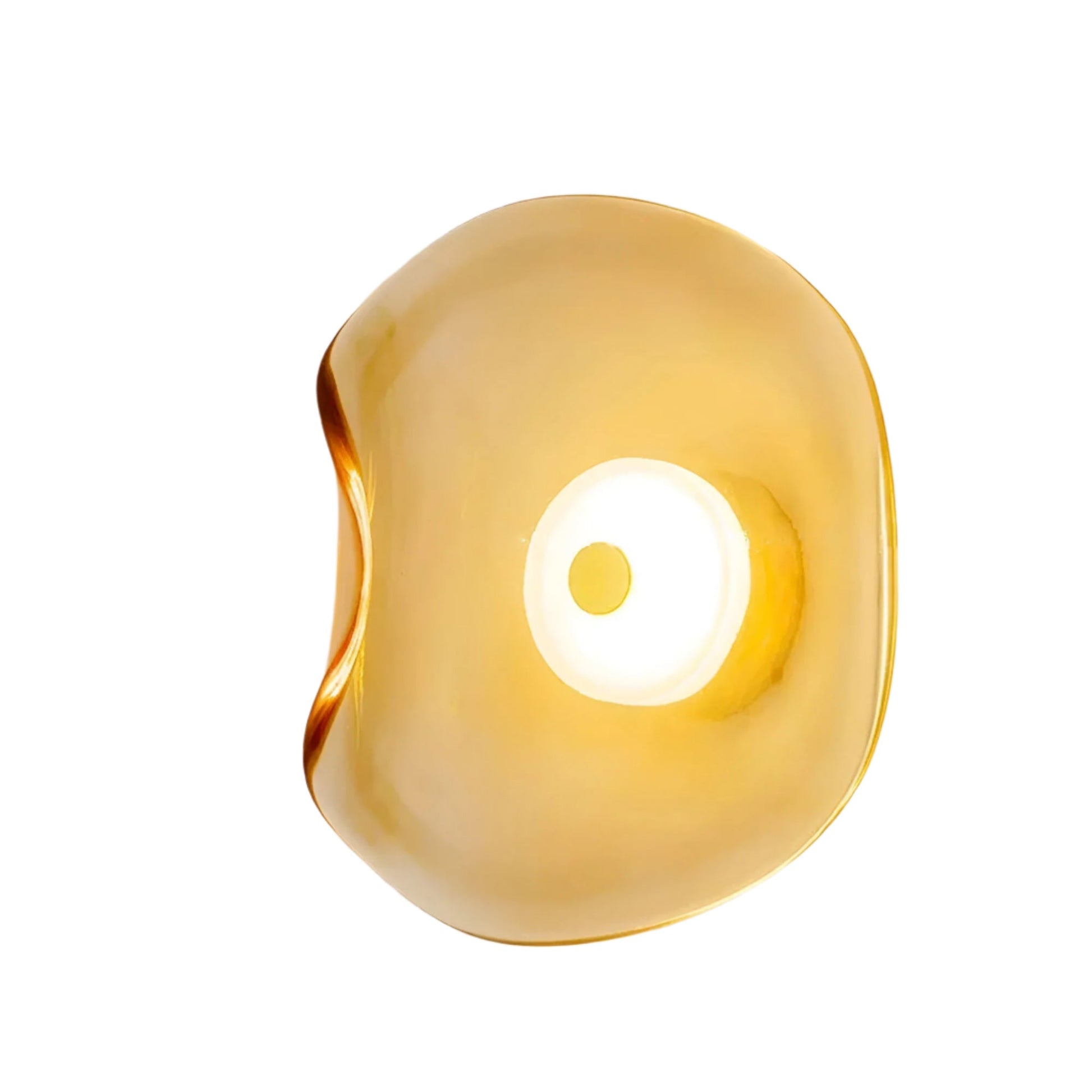 SUENTA Moderne LED Wandlampe aus Glas mit Minimalistischem Design Gold