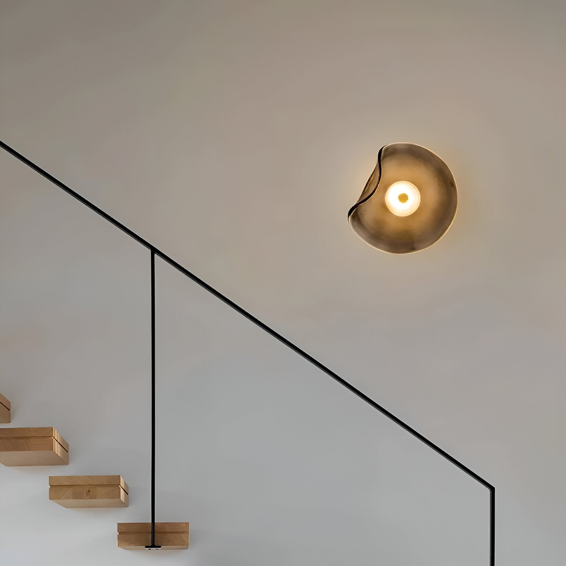 SUENTA Moderne LED Wandlampe aus Glas mit Minimalistischem Design