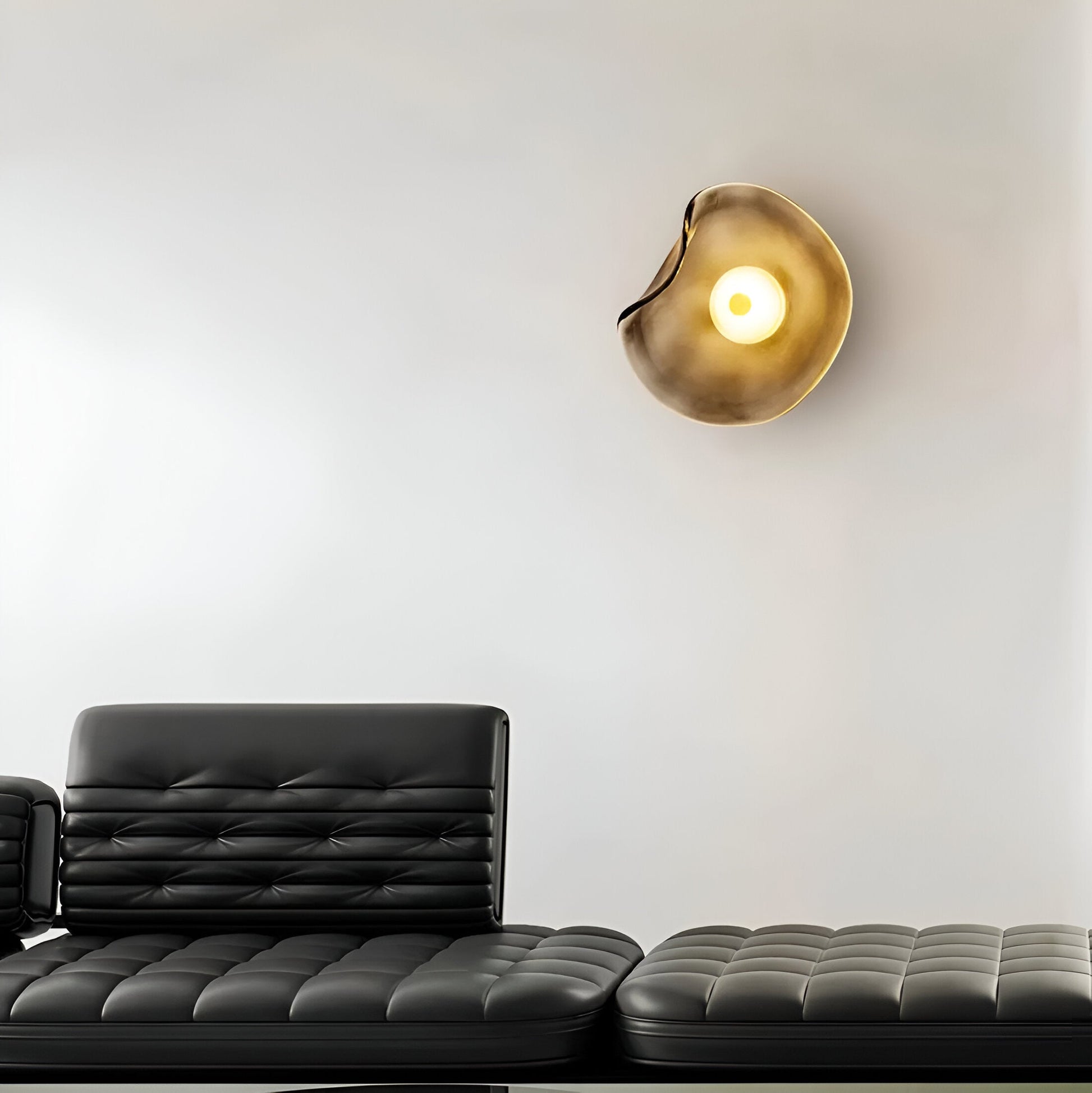 SUENTA Moderne LED Wandlampe aus Glas mit Minimalistischem Design