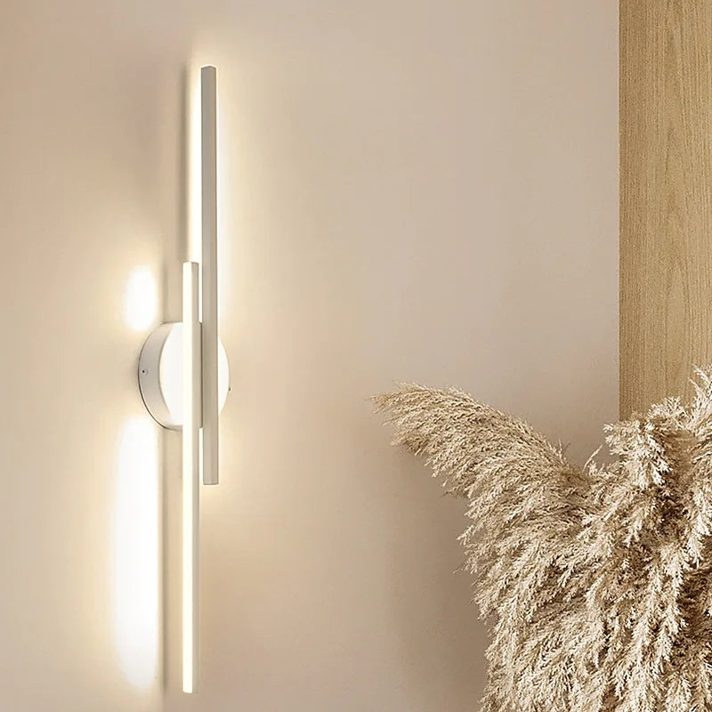 SUENTA Moderne LED Wandleuchte Metall Scheibenförmig Schwarz Weiß Weiß