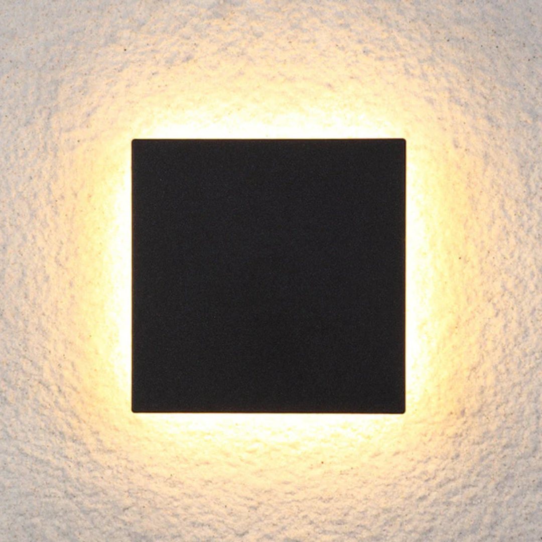 SUENTA Moderne Minimalistische LED Wandleuchte Für Außenbereich Schwarz