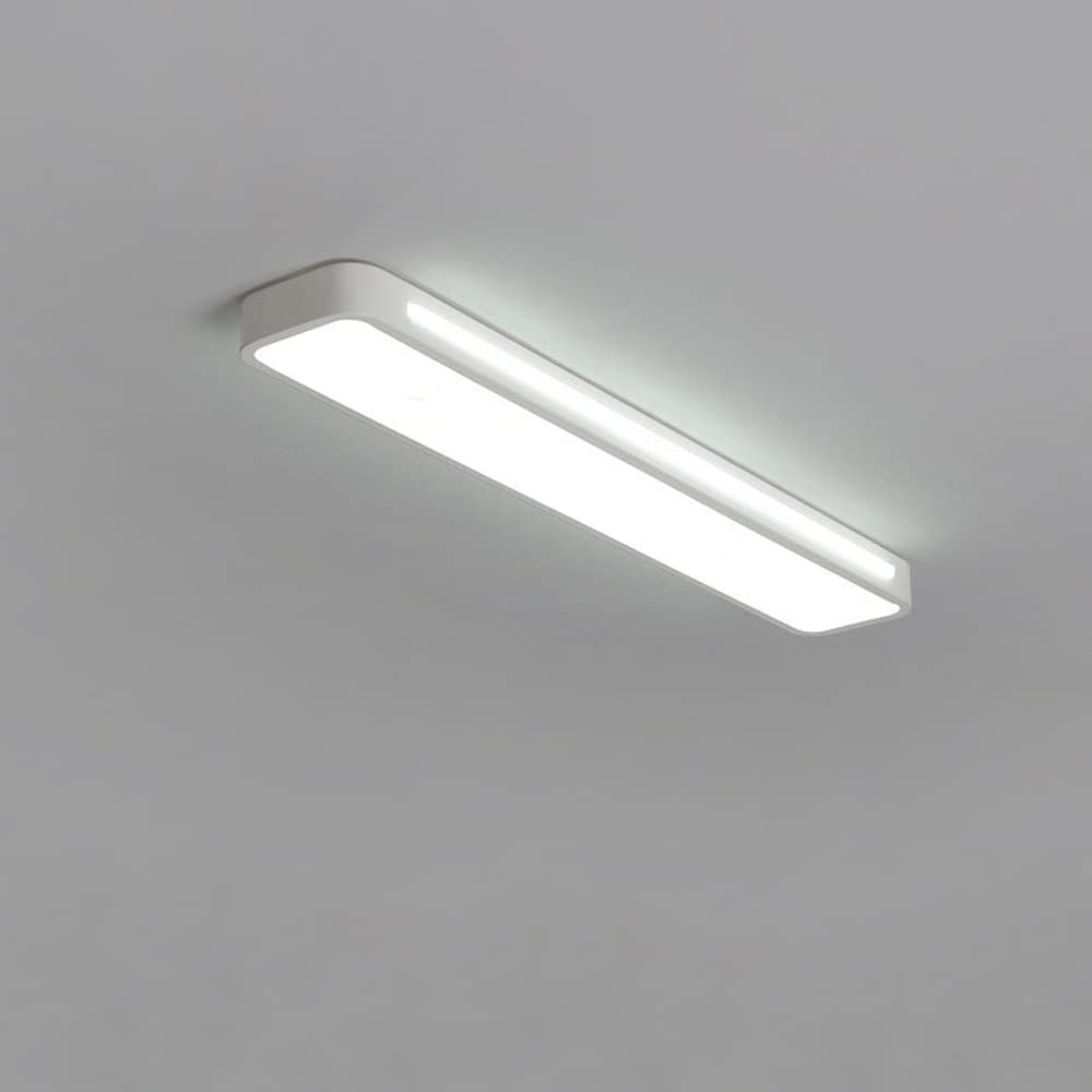 SUENTA Moderne Nordische Minimalistische Lange LED Deckenleuchte Weiß Weißes Licht
