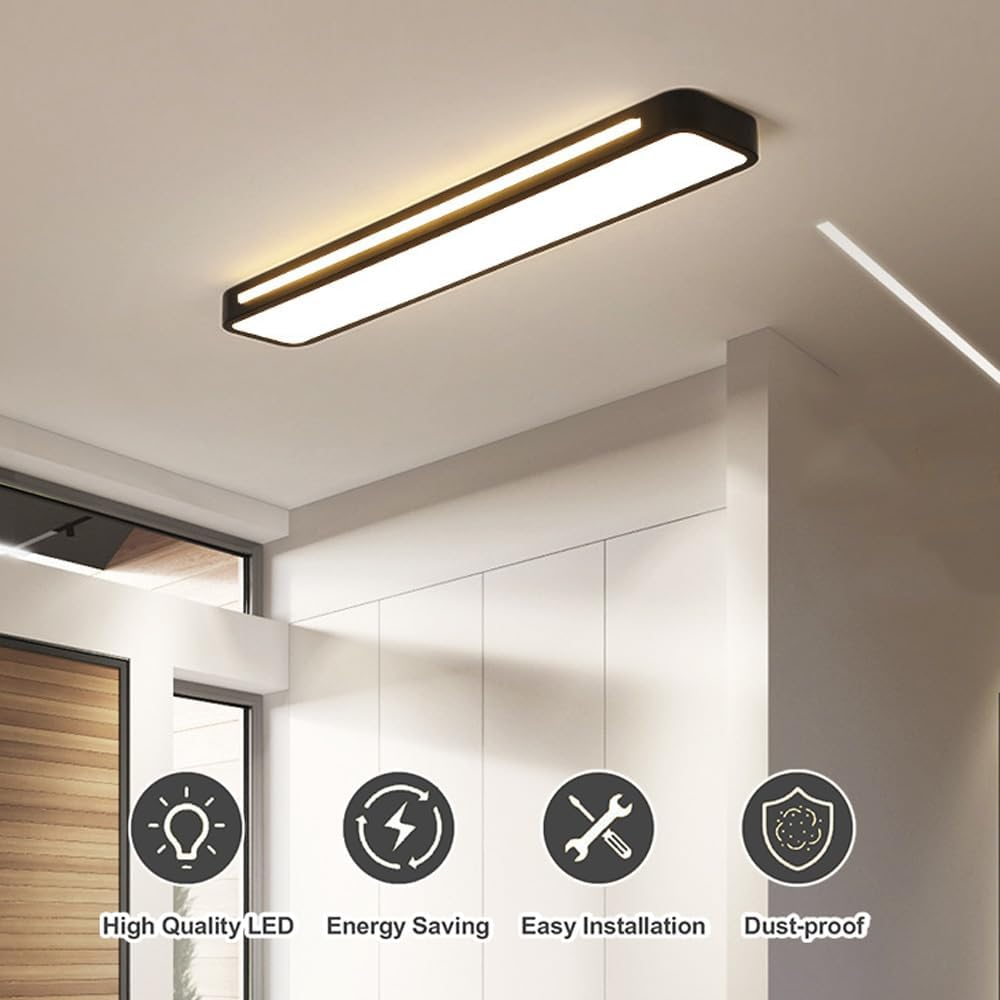 SUENTA Moderne Nordische Minimalistische Lange LED Deckenleuchte