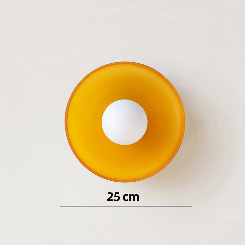 SUENTA Moderne Runde LED-Plafondlampe mit Dimmfunktion – Glas und Metall