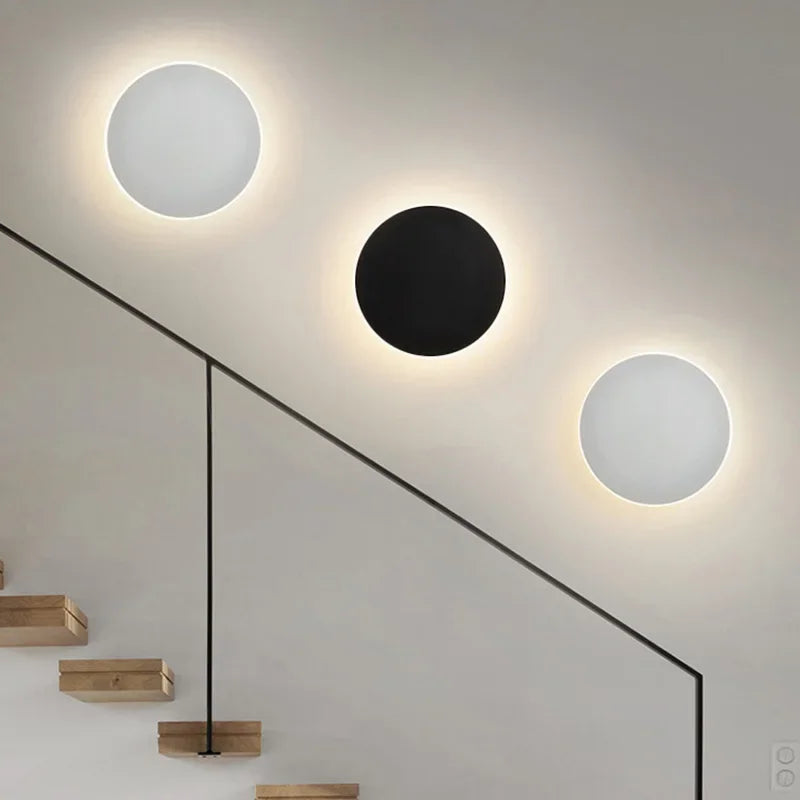 SUENTA Moderne Runde LED Wandleuchte mit Sensor – Energieeffiziente Innenbeleuchtung