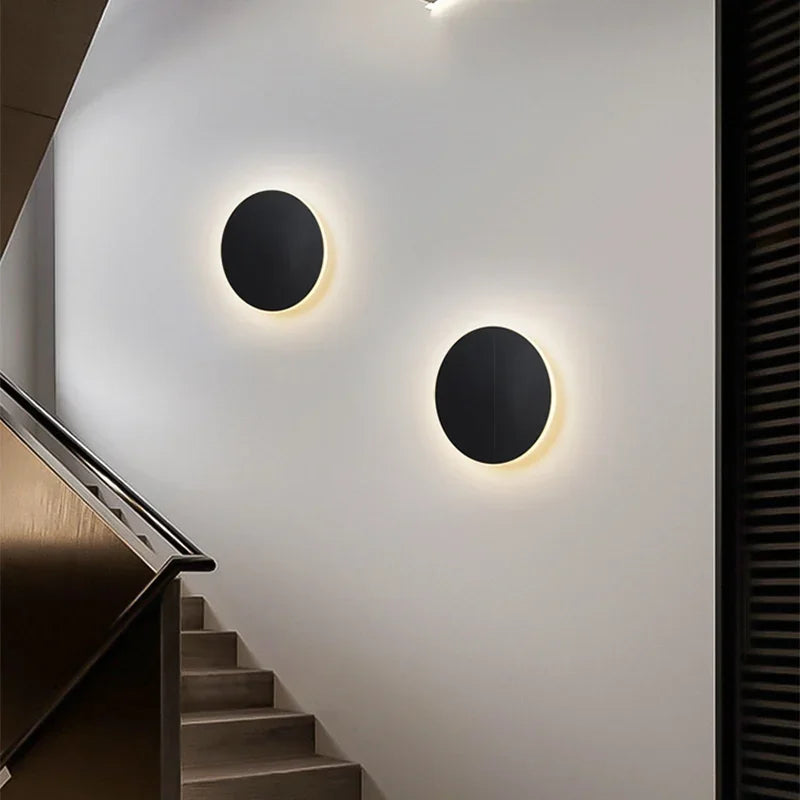 SUENTA Moderne Runde LED Wandleuchte mit Sensor – Energieeffiziente Innenbeleuchtung